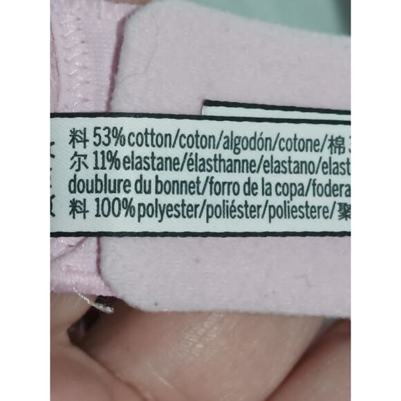 Victoria's Secret Size 34DDD T-shirt Lined Pink Logo Demi Bra Convertible Strap - Picture 10 of 10